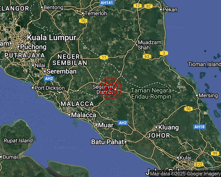 3.2 magnitude earthquake strikes Johor, with tremors felt in Pahang 
