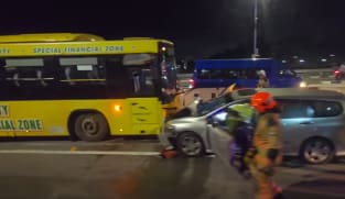 ICA to conduct safety review after Woodlands Checkpoint traffic accident; contraflow started before barriers put in place 