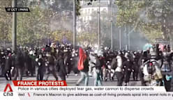 France protests: Police in various cities deployed tear gas, water cannon to disperse crowds 