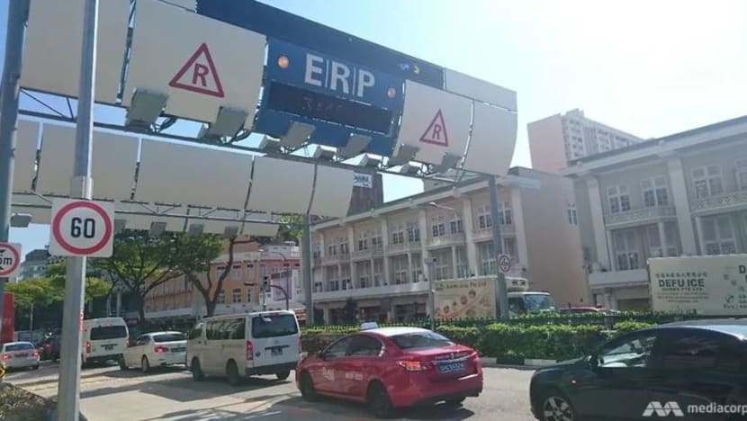 Kadar ERP naik S$1 di 6 lokasi; kadar lebih rendah di sesetengah gantri semasa cuti sekolah