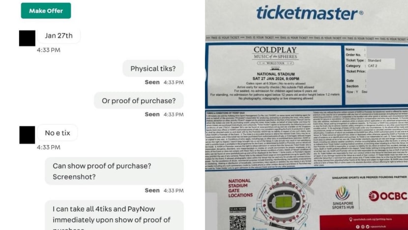 At least S$1.1 million lost to concert ticket scams over past year At least S$1.1 million lost to concert ticket scams over past year