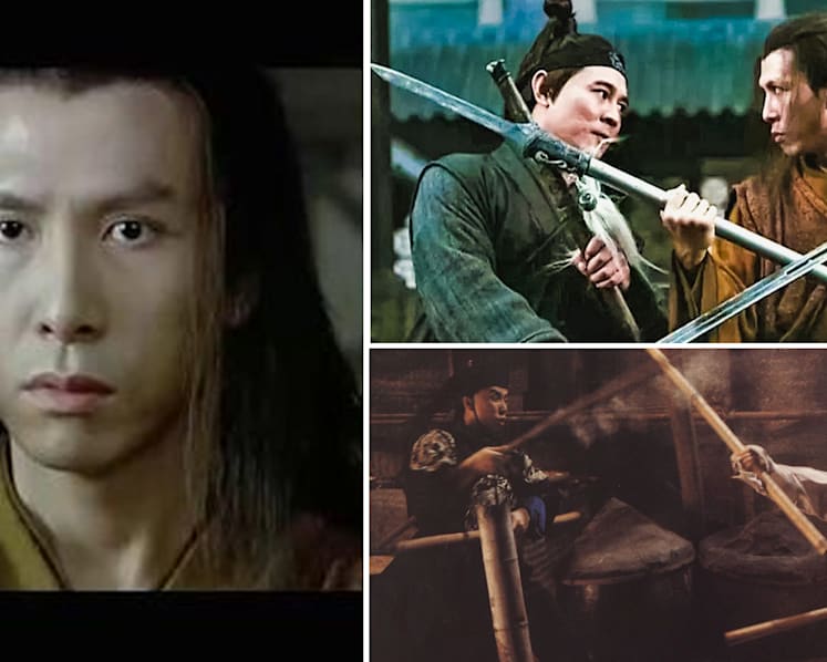 Donnie Yen was nearly blinded by Jet Li twice on two film sets