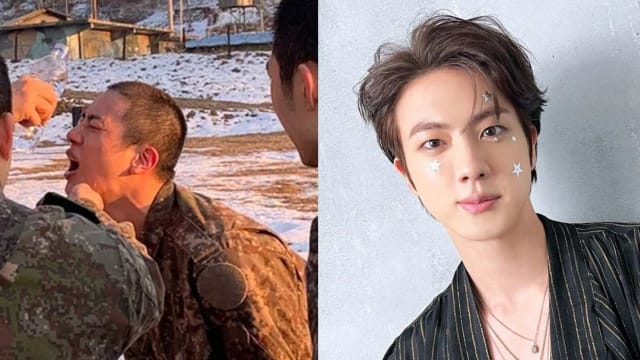 急冲洗面部催泪瓦斯　BTS成员Jin最新军营照曝光！