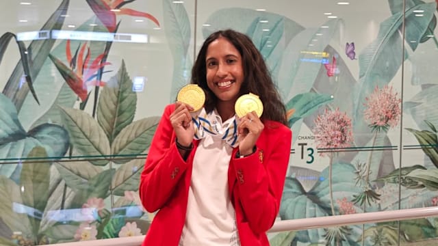 下来除了备战共运与亚运会 珊蒂透露婚礼也在筹备中