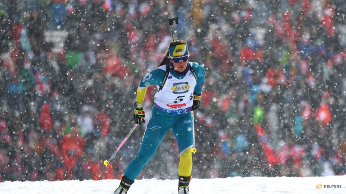 Biathlon-Morton takes dad's lead to blaze a trail for Aussie biathlon