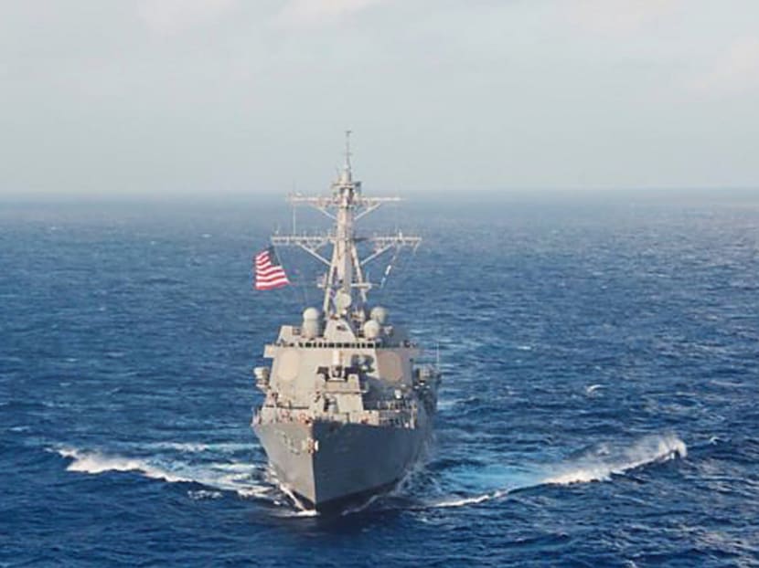 An image posted on the USS Lassen’s Facebook page showing the ship sailing through the South China Sea yesterday. Photo: USS Lassen (DDG 82) Facebook page