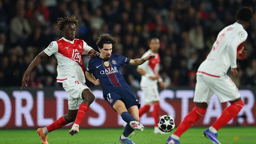 PSG see off late Monaco surge to advance in Champions League