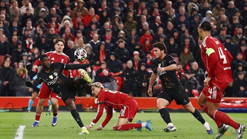 Dembele double at Liverpool fires PSG into Champions League semis