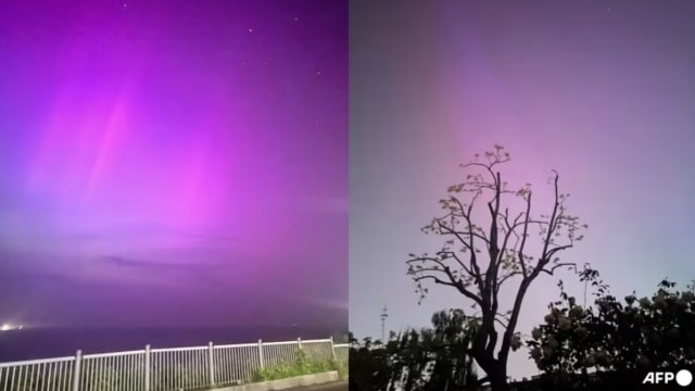 20年最强太阳风暴带来罕见奇景 绝美极光肉眼可见