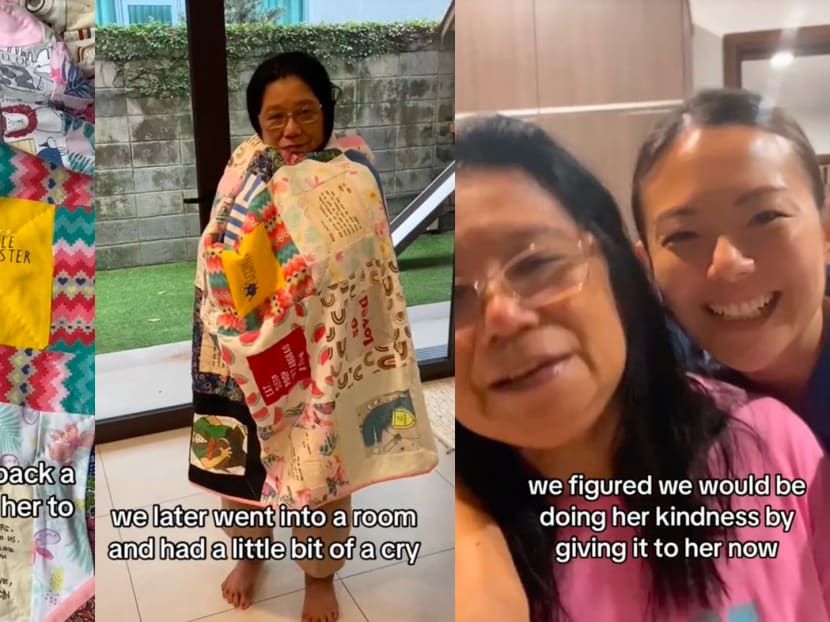 'Bring a part of us back home to the Philippines': S’porean gifts helper of 34 years, who took care of her and her 2 sisters, with handmade quilt
