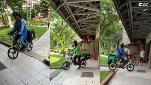 电动脚踏车骑上人行道令人不安 市镇会已安装护柱