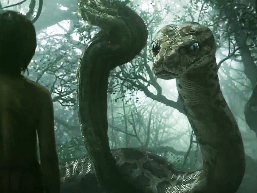 Scarlett Johansson provides the voice for the snake Kaa in The Jungle Book.