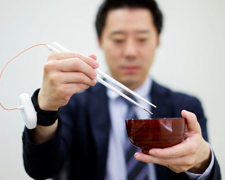 These electric chopsticks cut your salt intake — using tech to tackle health concerns of an ageing society