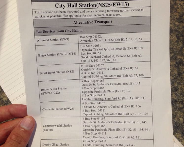 MRT breakdown: North-South, East-West lines down for hours