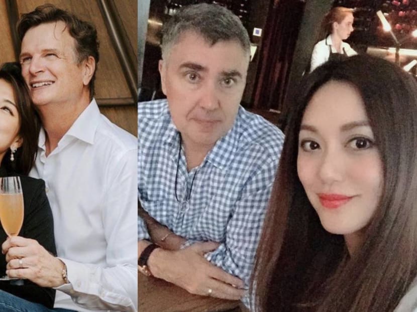 The stars both have husbands who are Caucasian, more than a decade older, and called David. What a coincidence!