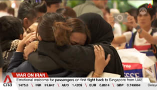 Emotional welcome for passengers on first flight back to Singapore from UAE