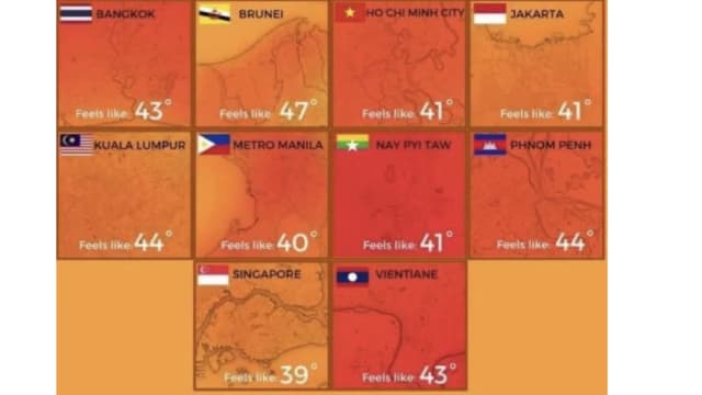 马国体感温度飙至44度 引发45起高温相关疾病