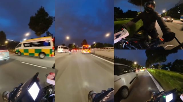 平安夜救护车路上受阻  摩托车骑士助开路获赞