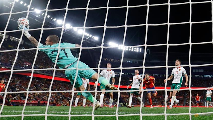 Merino double helps Spain cruise past Bulgaria 4-0 in World Cup qualifier