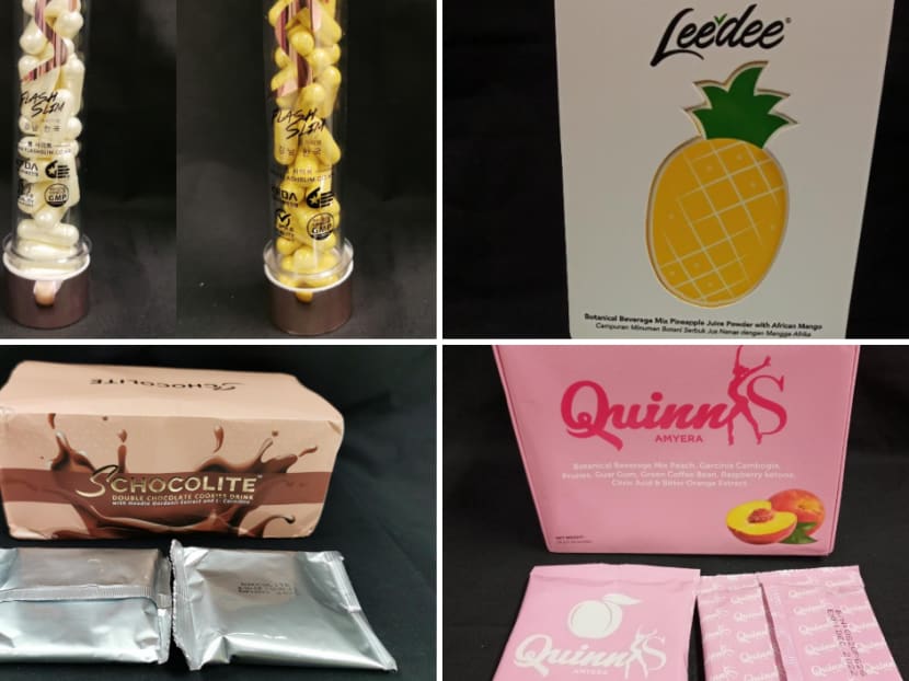 The products, which were sold on local e-commerce and social media platforms, claimed to “burn fats quickly” and show results within a few days.