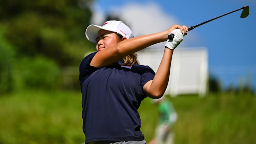 Singapore's Shannon Tan holds two-shot lead at halfway mark of Asian Games golf