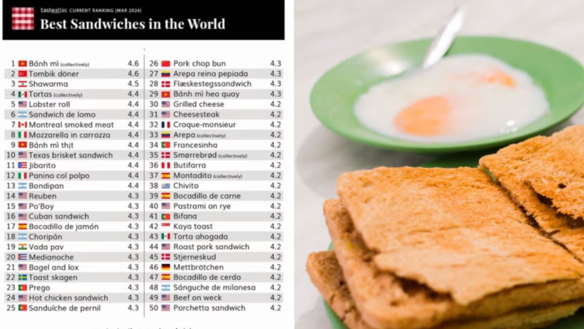 Roti kaya SG antara 50 sandwic terbaik dunia, netizen Malaysia dakwa ia ...