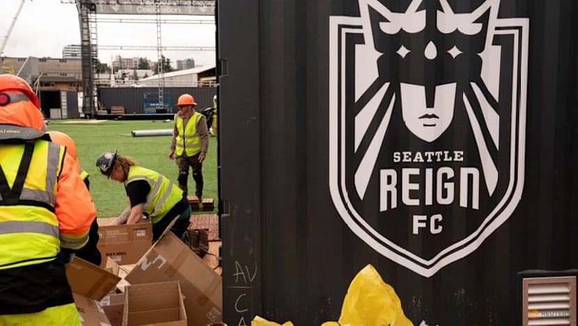 Seattle World Cup barge gives soccer's global language a waterfront home