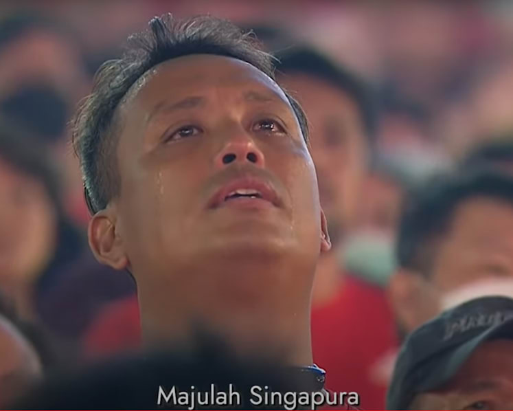 Accidental fame for proud Singaporean who cried during National Anthem at NDP 2022