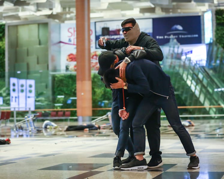 Shooting frenzy, explosions part of 1st counter-terror drill at Changi Airport
