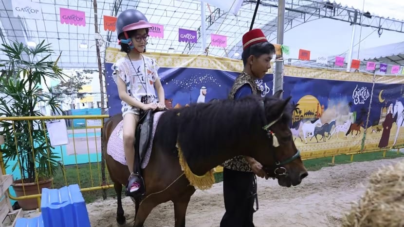 AVS siasat aduan naik anak kuda di Bazar Raya Geylang Serai AVS siasat aduan naik anak kuda di Bazar Raya Geylang Serai