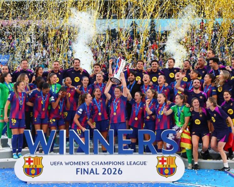 Barcelona power to 4-0 women's Champions League final win over Lyon