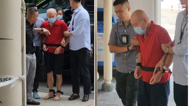 义顺命案被告押回组屋重组案情 面对媒体无闪躲