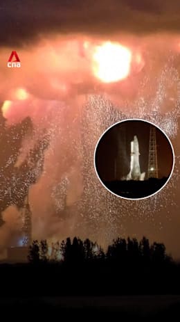 Jeff Bezos' Blue Origin rocket explodes during test