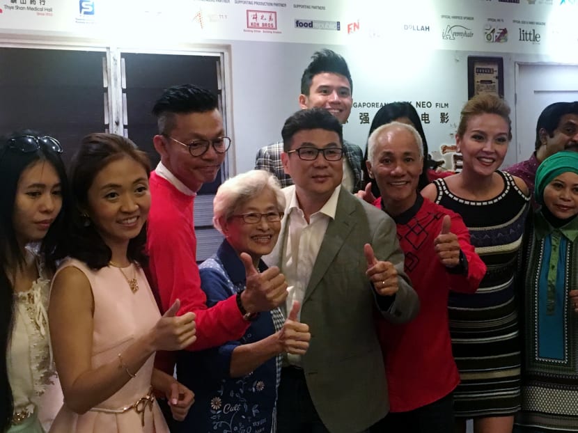 The cast of Long Long Time Ago at the media conference today (March 24). Photo: Genevieve Loh The cast of Long Long Time Ago at the media conference today (March 24). Photo: Genevieve Loh
