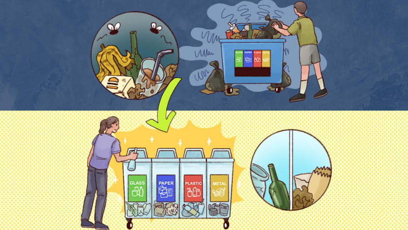 Singapore's blue bins were made for frictionless recycling. Is it time to ditch them?