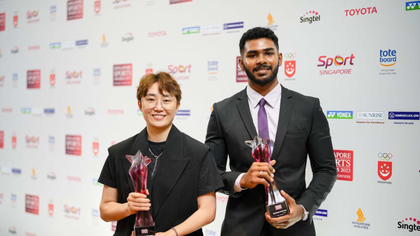 Feng Tianwei, Sheik Farhan win sportswoman and sportsman of the year awards for 2023 Feng Tianwei, Sheik Farhan win sportswoman and sportsman of the year awards for 2023