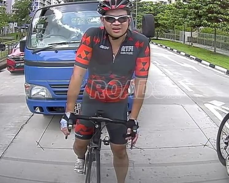S$2,800 fine for cyclist who tangled with lorry driver in Pasir Ris road-rage incident