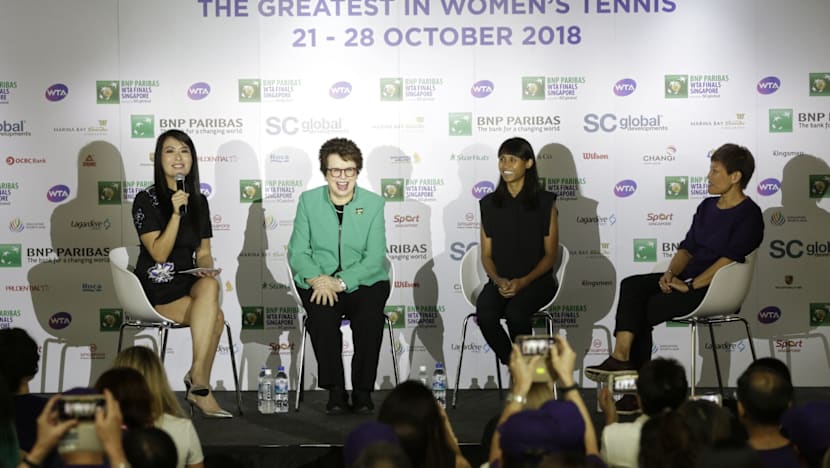 ‘Great job’ with WTA Finals, S’pore on the radar for more tennis events: Billie Jean King