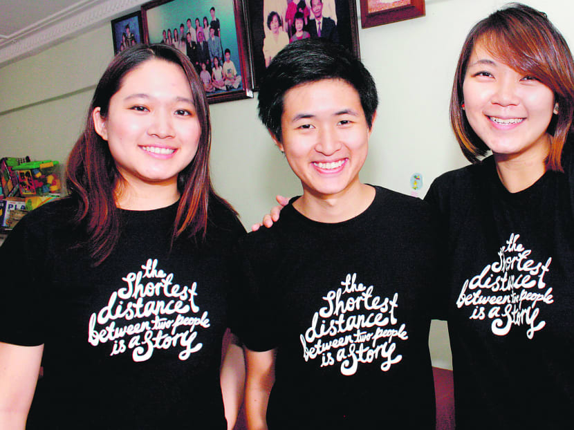 Silver Yarn, a youth movement celebrating stories of our seniors. From left: Sarah Wan, Alan Choong and Regina Koh. Photo: Xabryna Kek