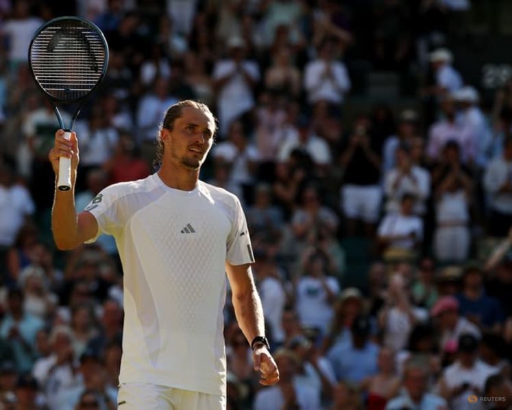 Zverev eases into Wimbledon last 16, says just getting started