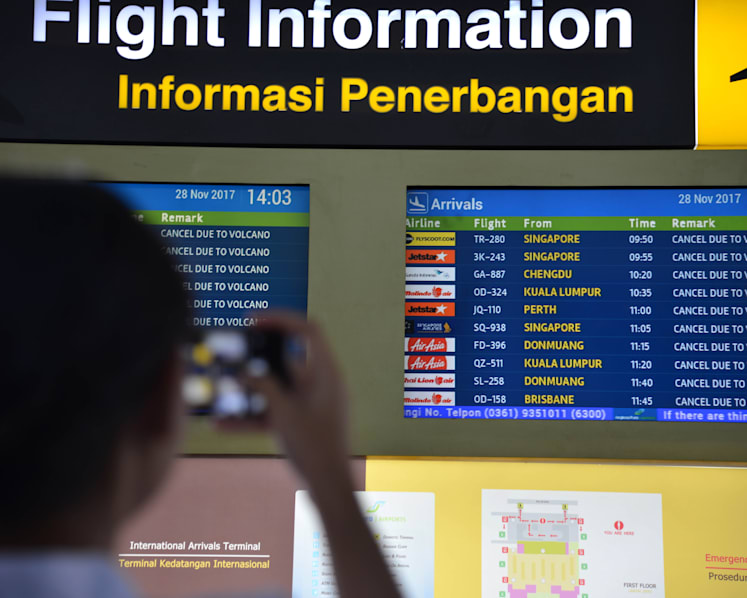 Bali airport remains closed for a third day