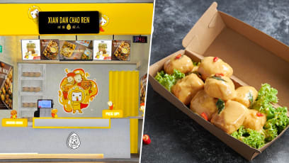 New Punggol Food Kiosk Named Xian Dan Chao Ren Sells Salted Egg Everything