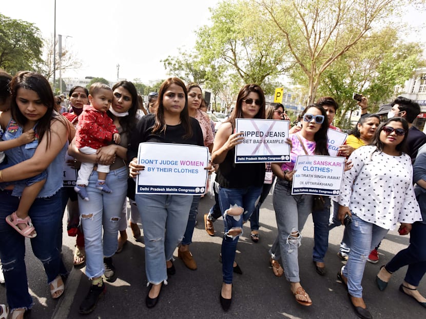 How women in India reclaimed the protest power of ripped jeans
