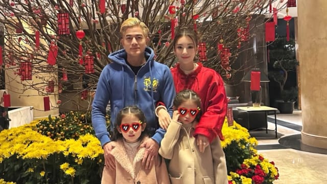 天王郭富城团圆饭吃什么？方媛晒一家四口过年画面，家里满桌年菜好丰盛！