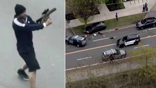 美国男子街头随机扫射被制伏 两人中弹命危