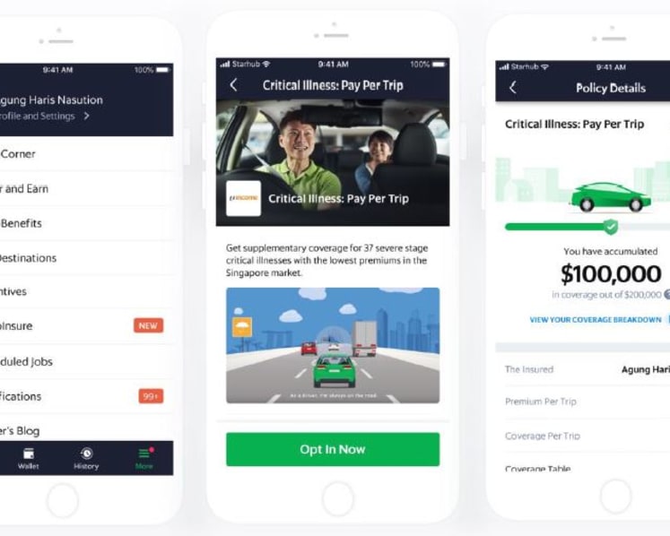 Grab drivers to pay as little as 10 cents for critical illness coverage under new micro-insurance plan