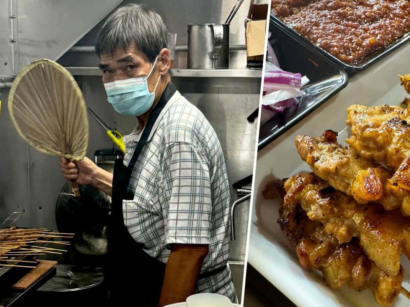 Famous satay hawker 'Ah Pui' reopens stall in Toa Payoh after two-year hiatus