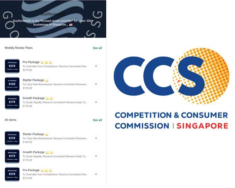 Around 100 businesses caught buying fake reviews in largest probe by Singapore's competition watchdog