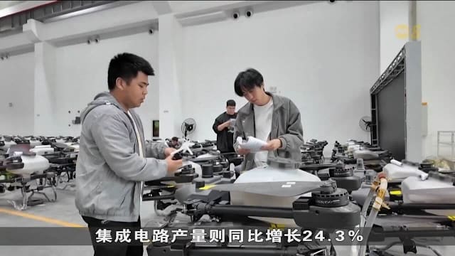 中国今年第一季工业机器人产量同比增逾三成