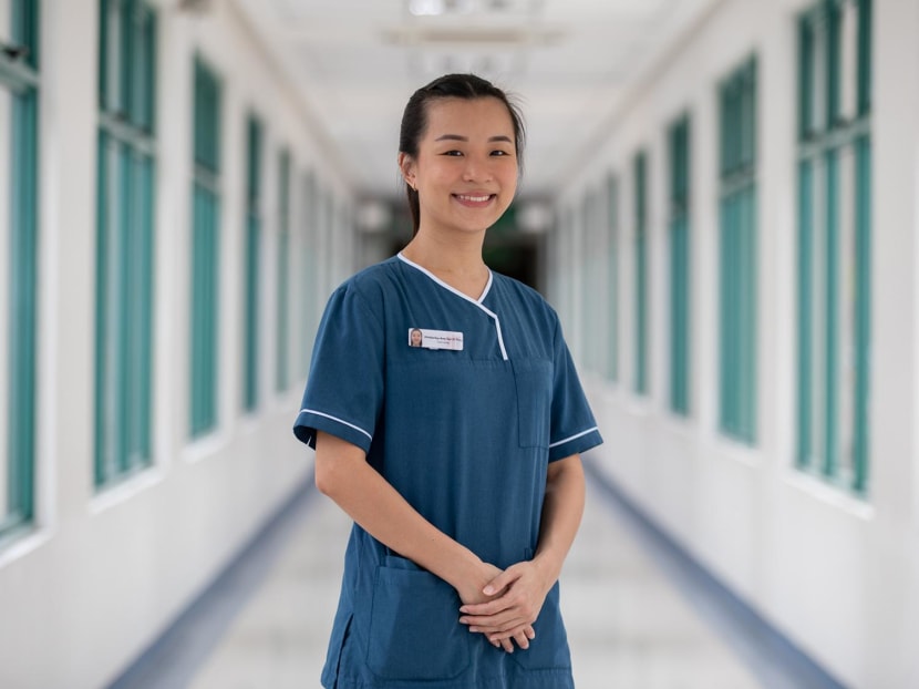 Ms Kimberley-Ann Tan Zi Ying decided to enrol in nursing school at the National University of Singapore despite having no medical knowledge at all. Ms Kimberley-Ann Tan Zi Ying decided to enrol in nursing school at the National University of Singapore despite having no medical knowledge at all.